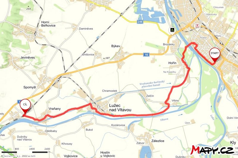 fotografie z akce Z Mělníku do Mlčechvost-16 km